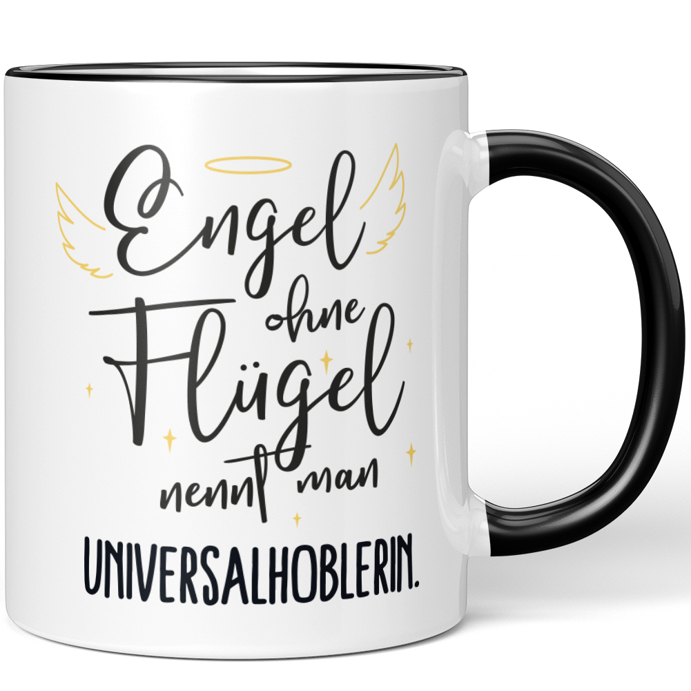 Kaffeetasse „Engel Ohne Flügel Nennt Man Krankenschwester“ – 330 Ml, Spülmaschinengeeignet, Weiß