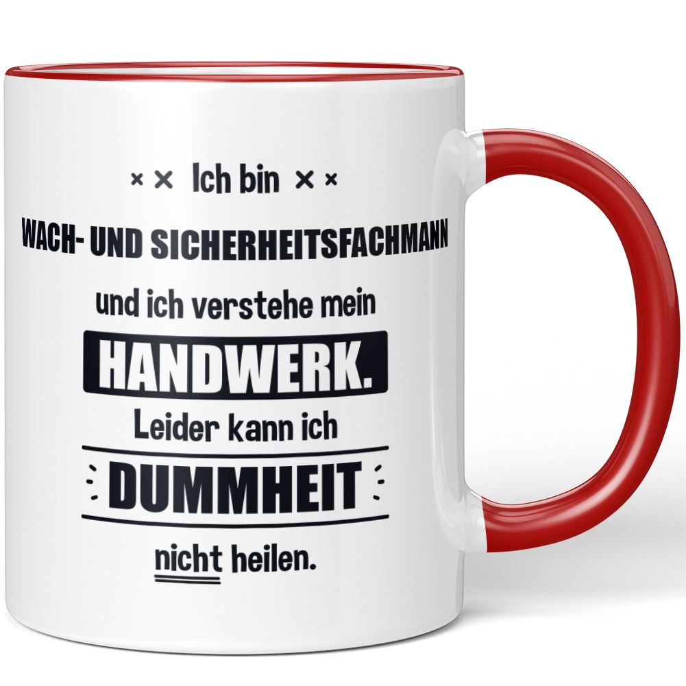 Ich bin Wach- und Sicherheitsfachmann Leider kann ich Dummheit nicht 10006259713 - Bild 5 von 8