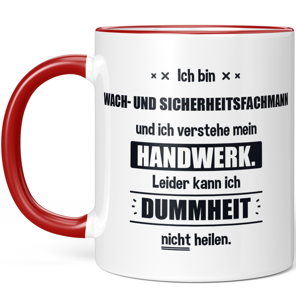 Ich bin Wach- und Sicherheitsfachmann Leider kann ich Dummheit nicht 10006259713 - Bild 6 von 8