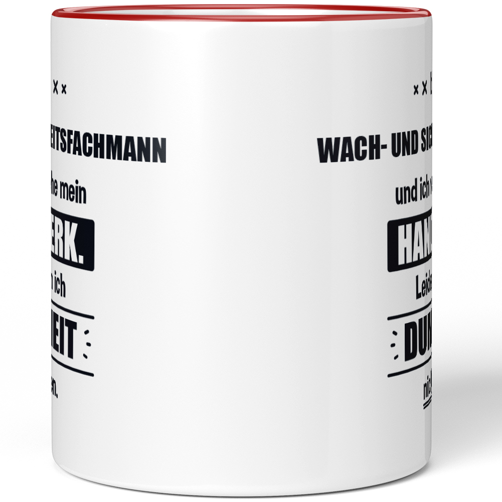 Ich bin Wach- und Sicherheitsfachmann Leider kann ich Dummheit nicht 10006259713 - Bild 7 von 8