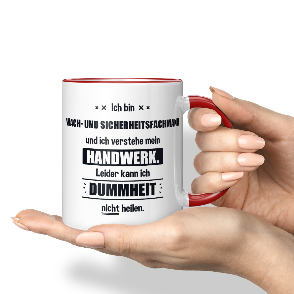 Ich bin Wach- und Sicherheitsfachmann Leider kann ich Dummheit nicht 10006259713 - Bild 8 von 8