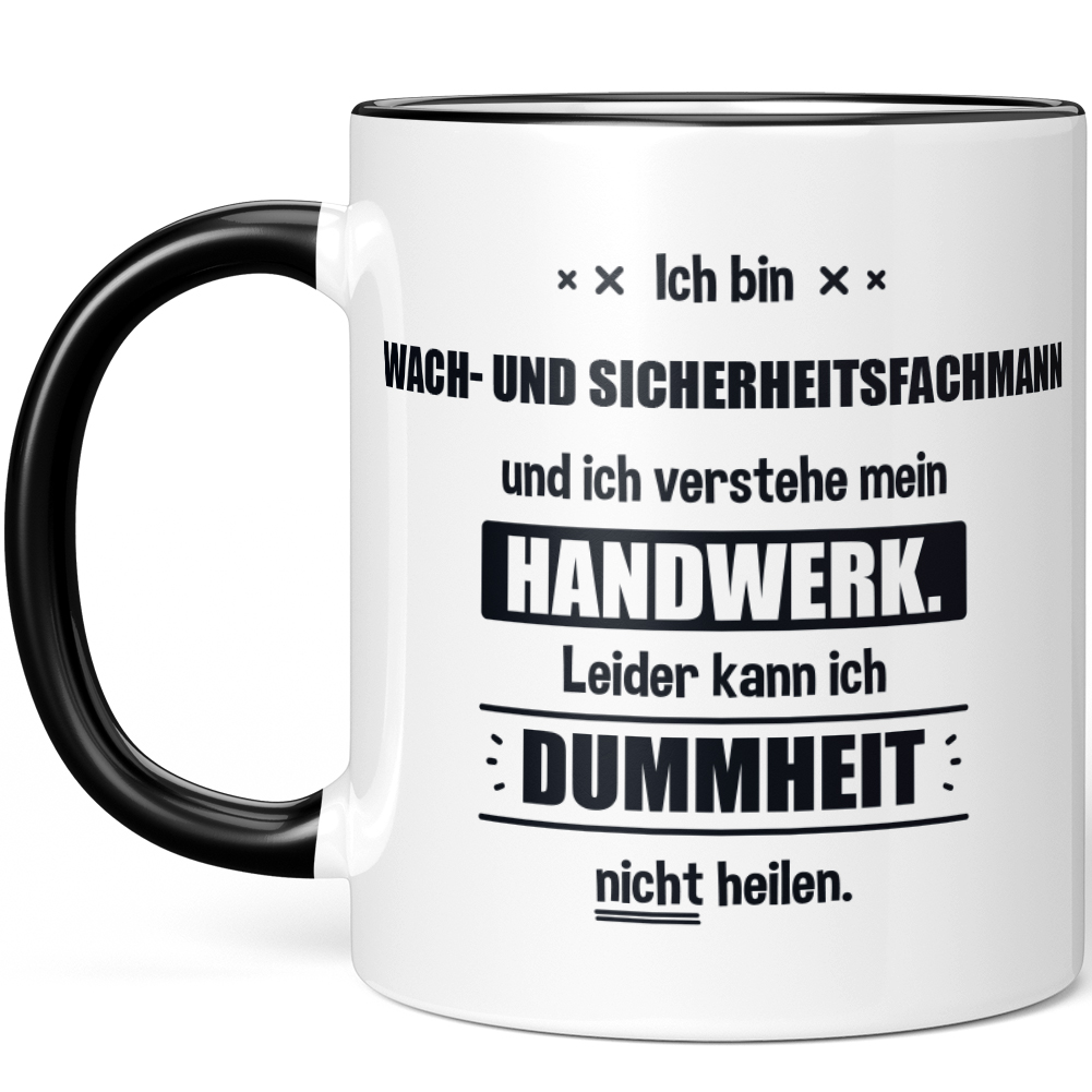 Ich bin Wach- und Sicherheitsfachmann Leider kann ich Dummheit nicht 10006259713 - Bild 2 von 8