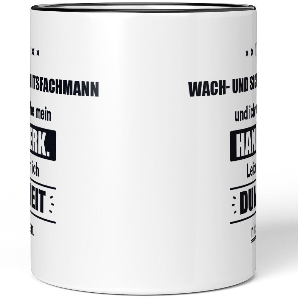 Ich bin Wach- und Sicherheitsfachmann Leider kann ich Dummheit nicht 10006259713 - Bild 3 von 8