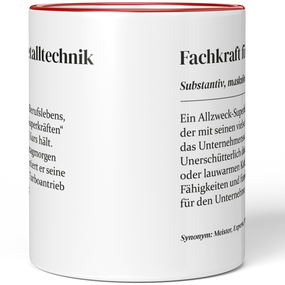 Definition Fachkraft für Metalltechnik 10007211949 - Bild 7 von 8