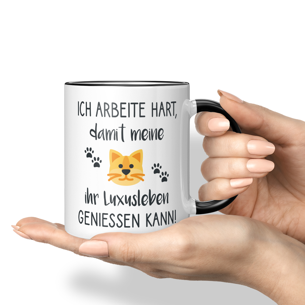 Ich arbeite hart, damit meine Katze ihr Luxusleben genießen kann 10001004382