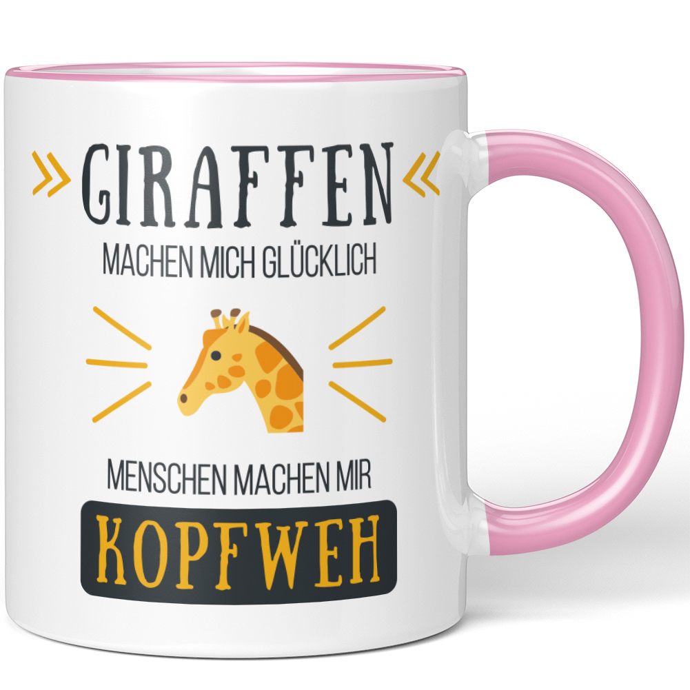 Giraffen machen mich glücklich Menschen machen mir Kopfweh 10001004555