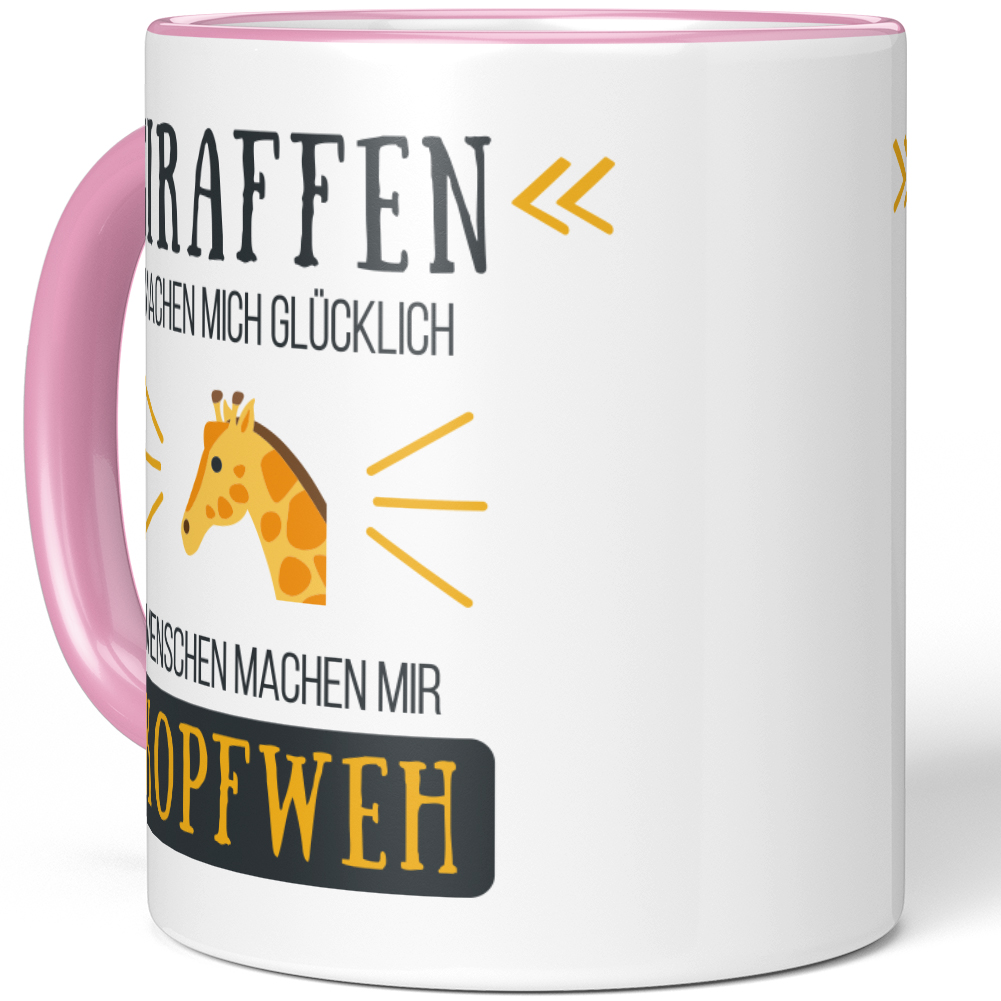 Giraffen machen mich glücklich Menschen machen mir Kopfweh 10001004555