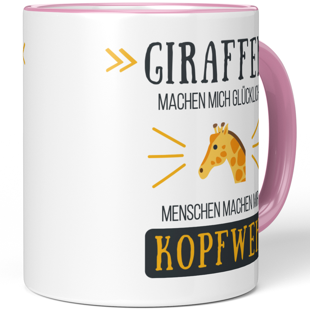 Giraffen machen mich glücklich Menschen machen mir Kopfweh 10001004555