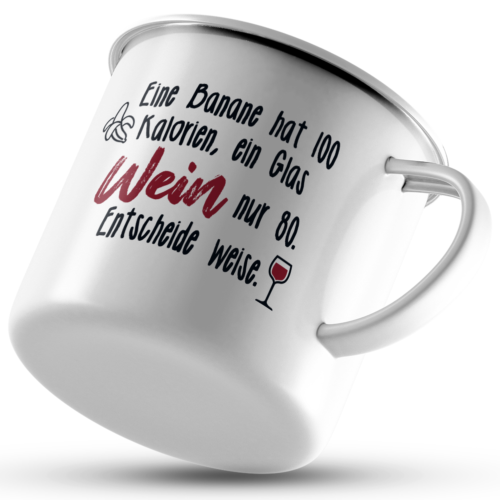 Eine Banane hat 100 Kalorien, ein Glas Wein nur 80. Entscheide Weise 10101001388 - Bild 11 von 12