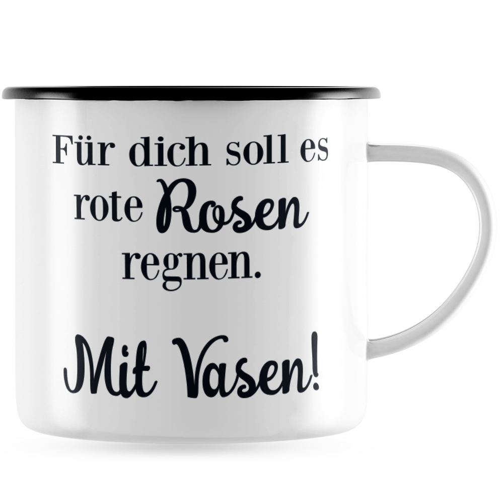 Für dich soll es rote Rosen regnen. Mit Vasen 10101003578