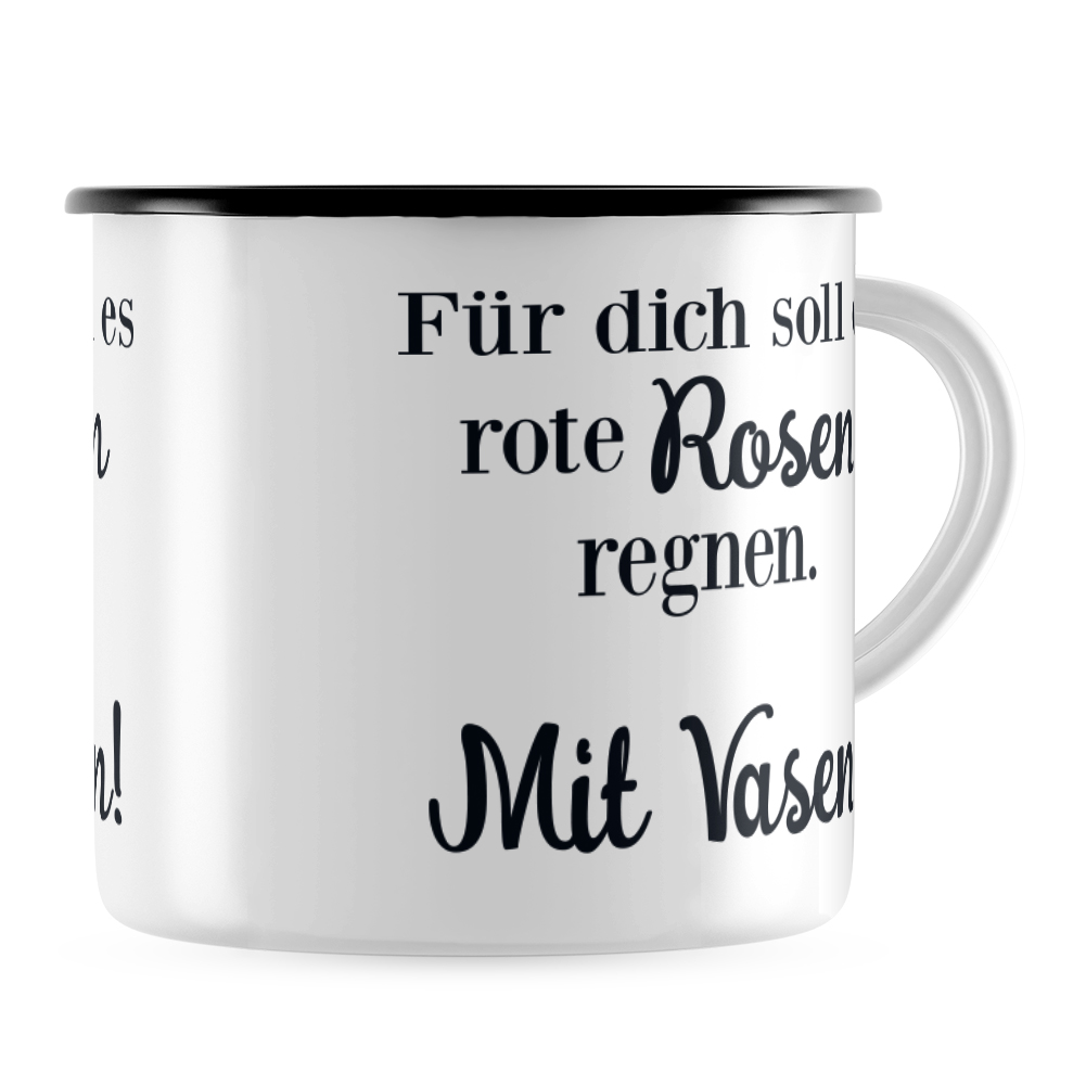 Für dich soll es rote Rosen regnen. Mit Vasen 10101003578