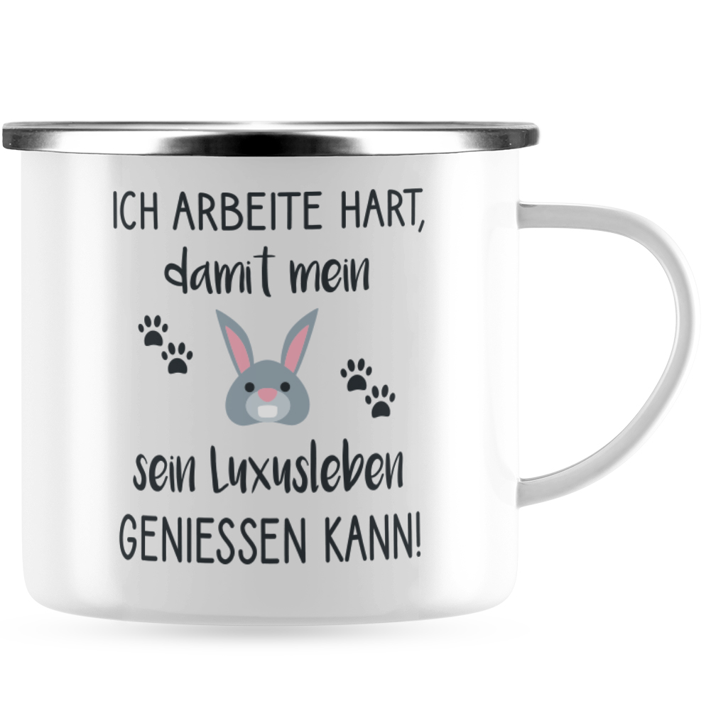 Ich arbeite hart damit mein Kaninchen sein Luxusleben genießen kann 10101004384