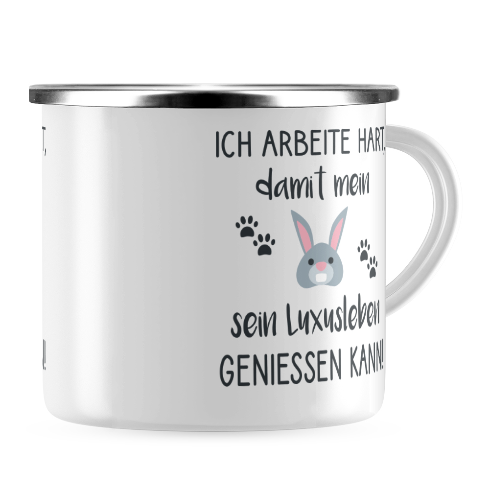 Ich arbeite hart damit mein Kaninchen sein Luxusleben genießen kann 10101004384
