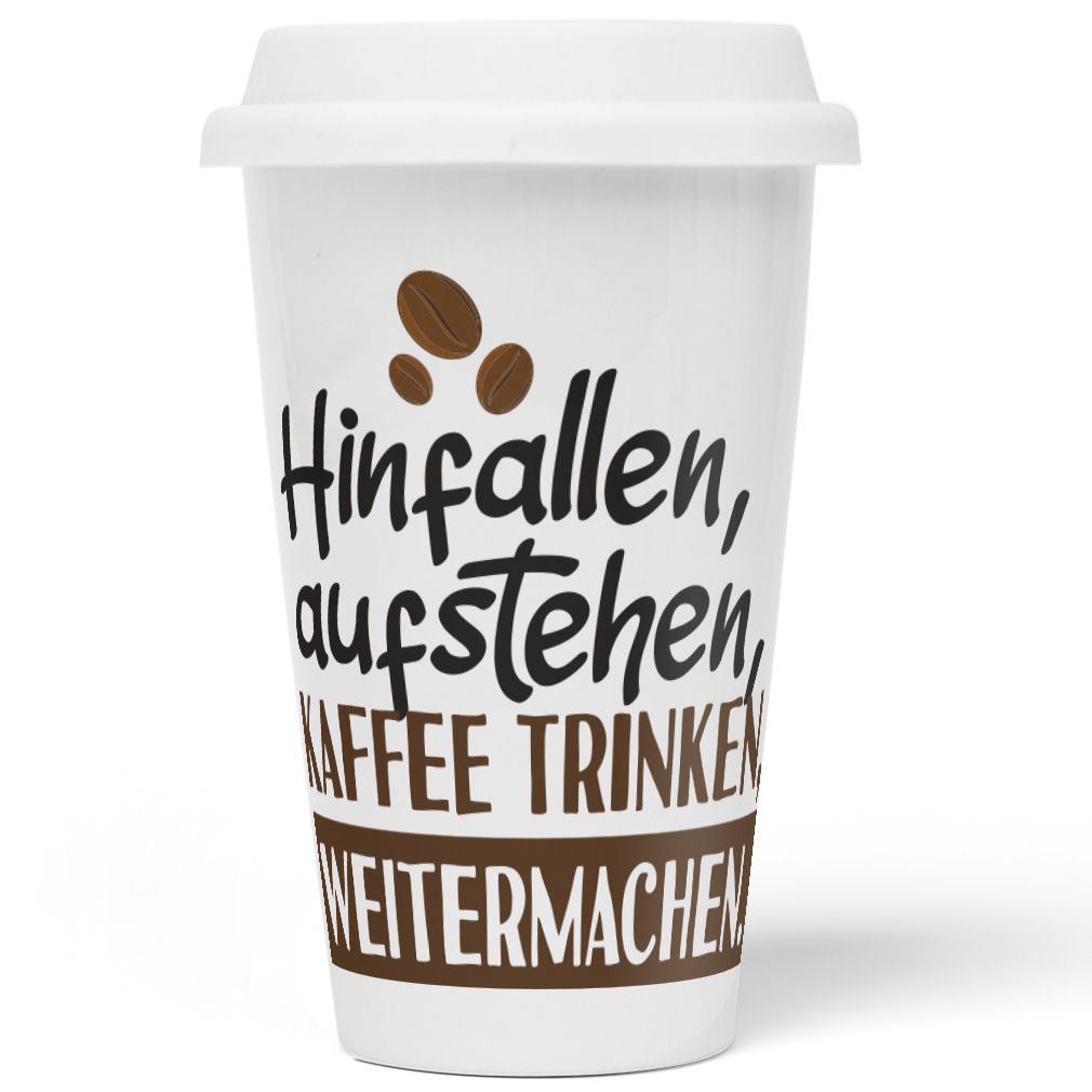 Hinfallen, aufstehen, Kaffee trinken, weitermachen 10201002290 - Bild 1 von 3