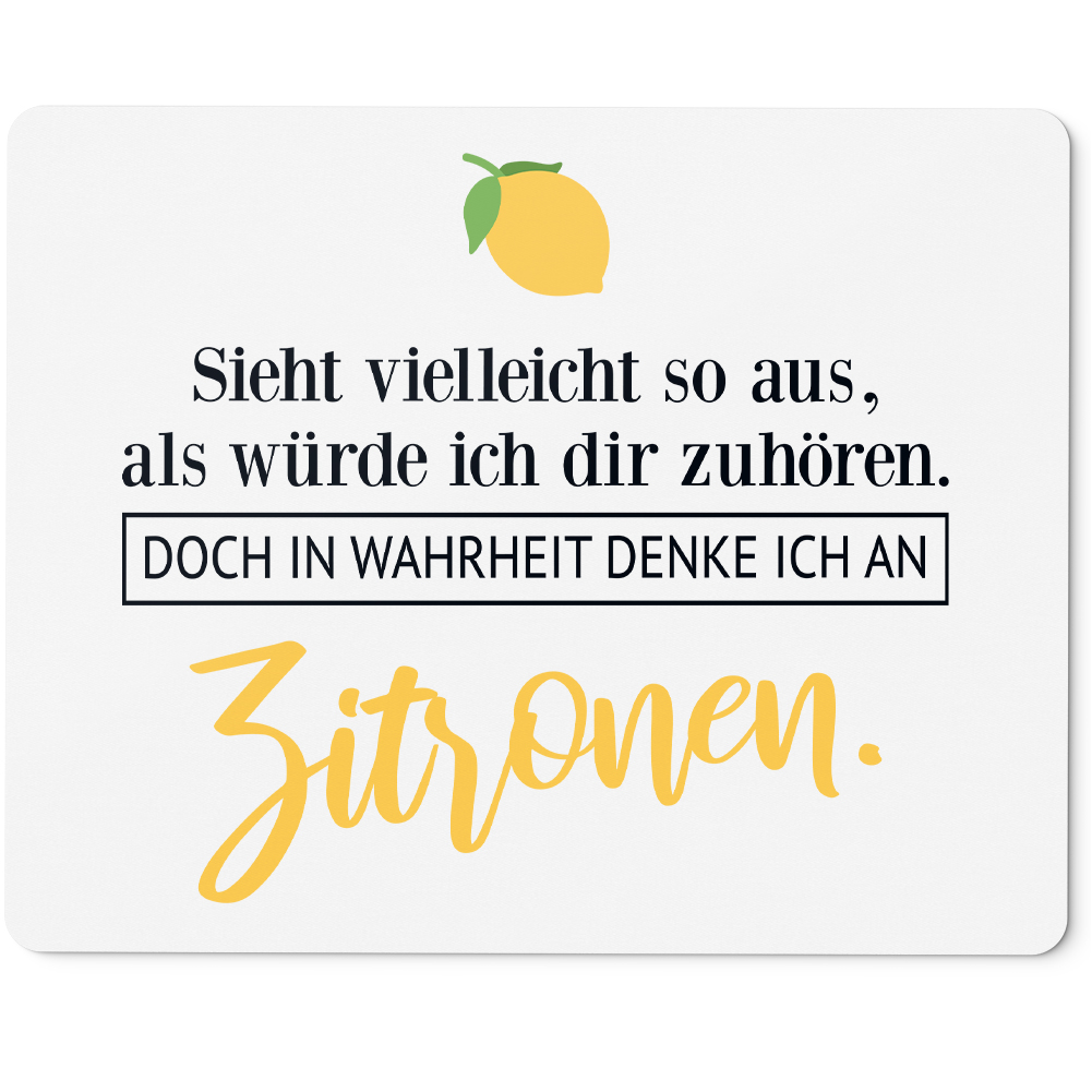 Sieht so aus, als würde ich zuhören. In Wahrheit denke an Zitronen 10401001582 - Photo 1/3