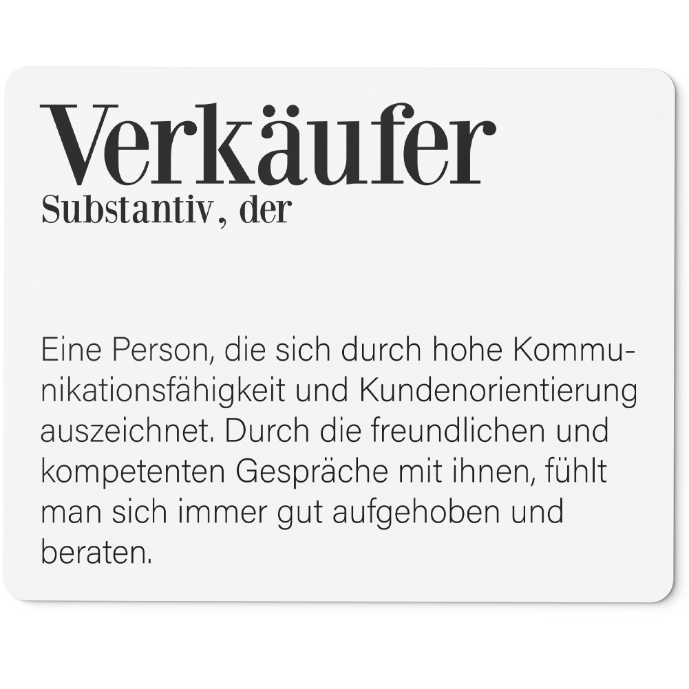 Definition Verkäufer. Beruf Arbeit Job 10401005244 - Bild 1 von 3