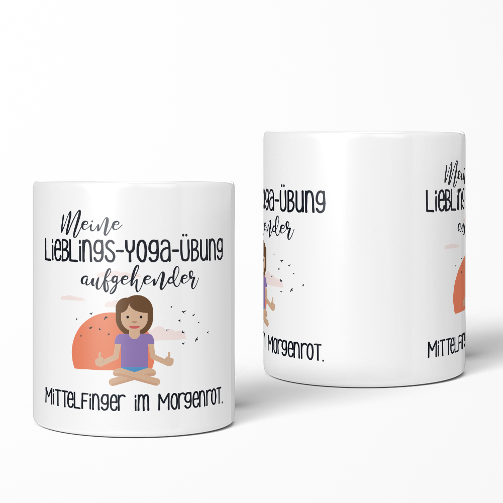 Meine Lieblings-Yoga-Übung aufgehender Mittelfinger im Morgenrot 10701002307 - Bild 2 von 2