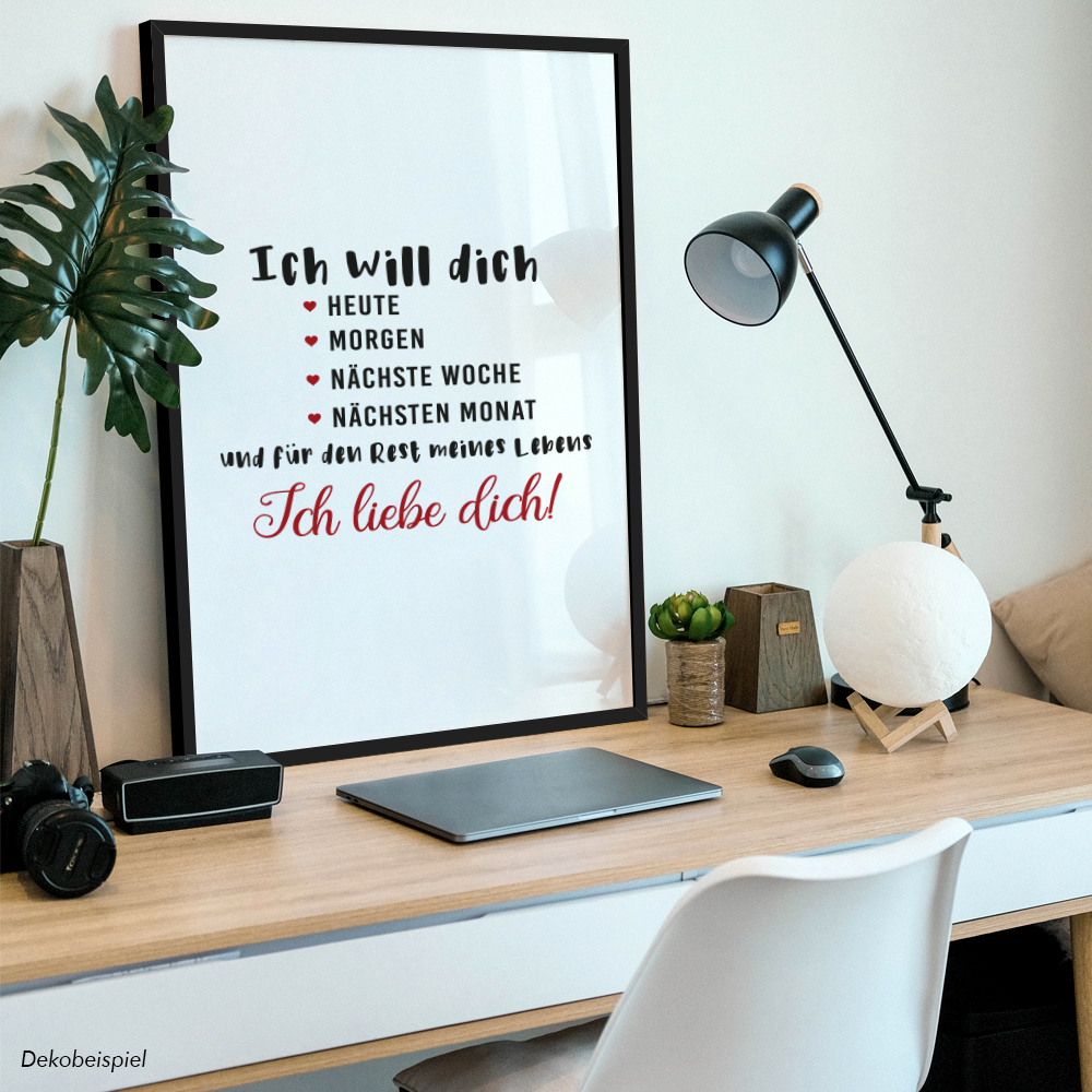 Ich will dich, heute, morgen, Rest meines Lebens. Ich liebe dich! 11001000225 - Bild 3 von 12