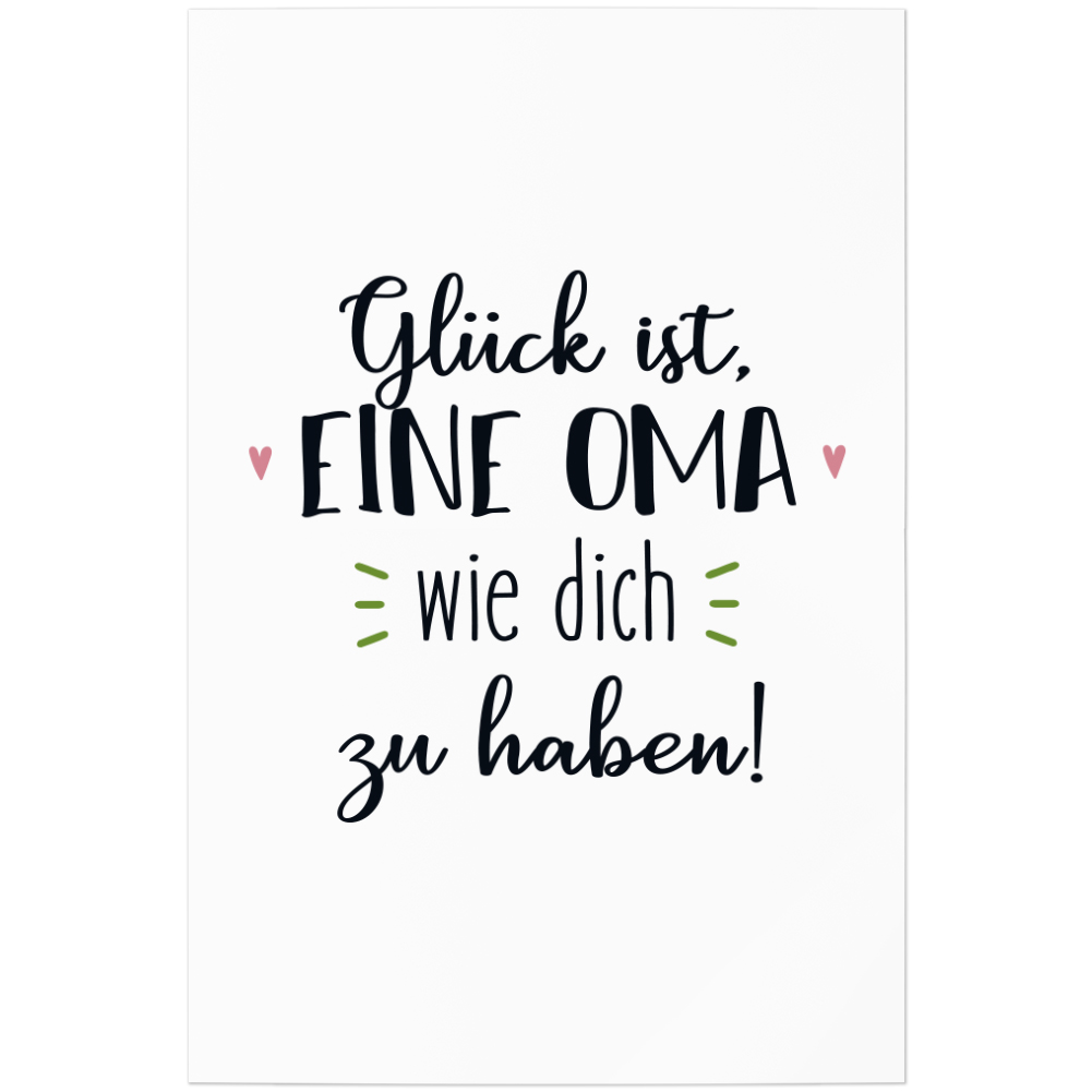 Glücksklee Geschenkdose Für Oma – 'Glück Ist Eine Oma Wie Dich Zu Haben' – Mit Samen Zum Selberziehen