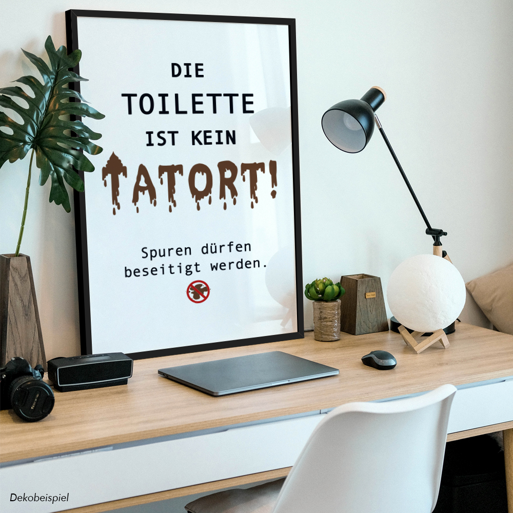 Die Toilette ist kein Tatort! Spuren dürfen beseitigt werden 11001003223 - Bild 3 von 12
