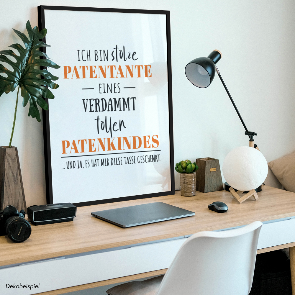 Stolze Patentante eines verdammt tollen Patenkindes, Tasse geschenkt 11001006955 - Bild 3 von 12