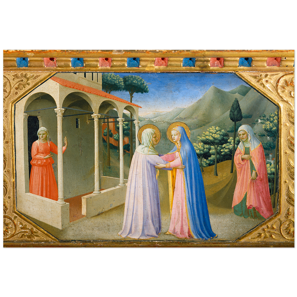 Fra Angelico, Begegnung von Maria Anna, Predella Altars Verkündigung 11003000065 - Bild 1 von 8