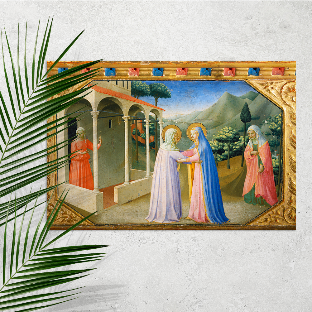 Fra Angelico, Begegnung von Maria Anna, Predella Altars Verkündigung 11003000065 - Bild 2 von 8