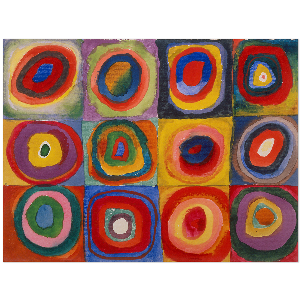 Wassily Kandinsky, Farbstudie, Quadrate und konzentrische Ringe 11003000500 - Bild 1 von 8