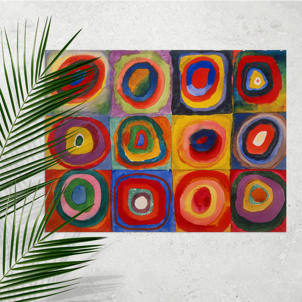 Wassily Kandinsky, Farbstudie, Quadrate und konzentrische Ringe 11003000500 - Bild 2 von 8