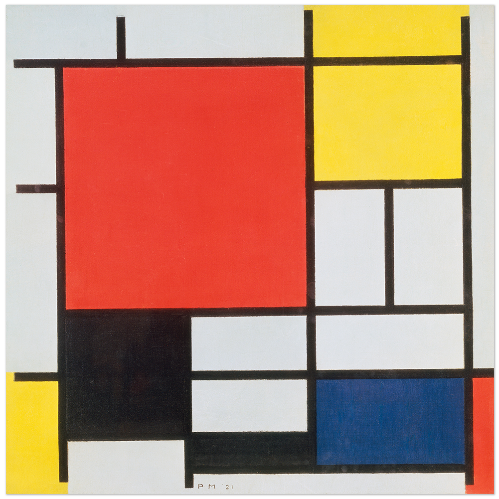 Piet Mondrian, composición con rojo, amarillo, azul y negro 11003000595 - Imagen 1 de 8