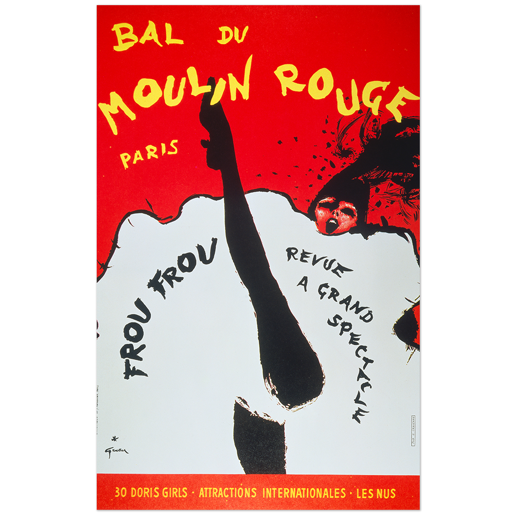 Plakat Bal du Moulin Rouge Paris, Frou Frou, Revue à Grand Spectacle 11003000728 - Bild 1 von 8
