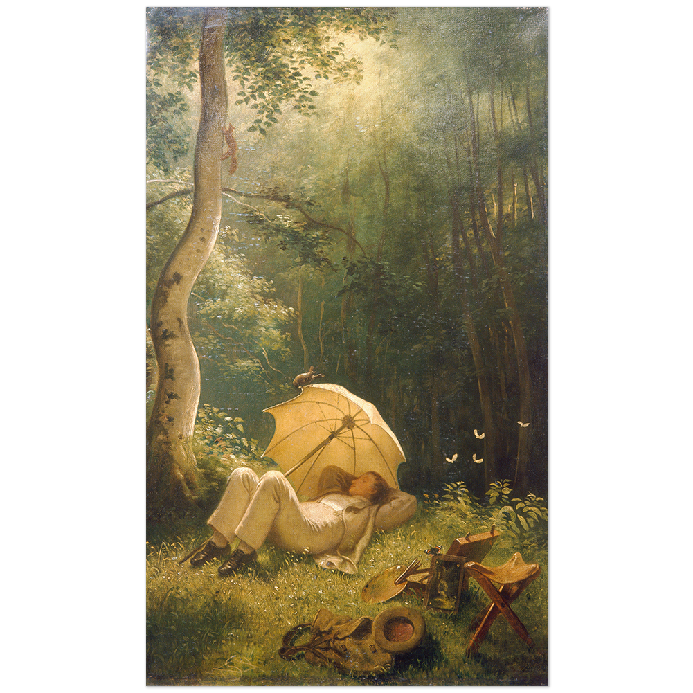 Franz Carl Spitzweg, Der Maler, Rast im Walde 11003000841 - Bild 1 von 8