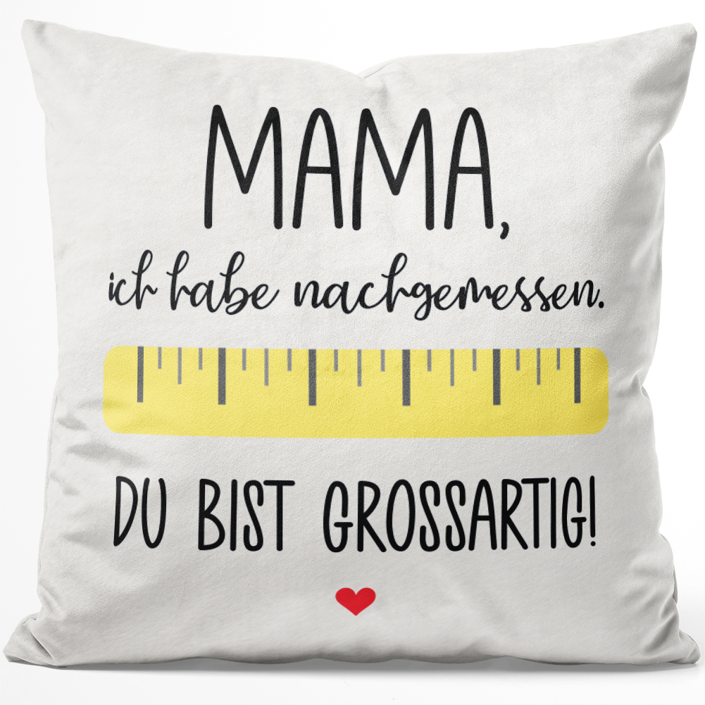 Shirtracer Baumwolltasche Mit Spruch: "Oma, Ich Habe Nachgemessen – Du Bist Großartig!" – Geschenkidee Zum Muttertag