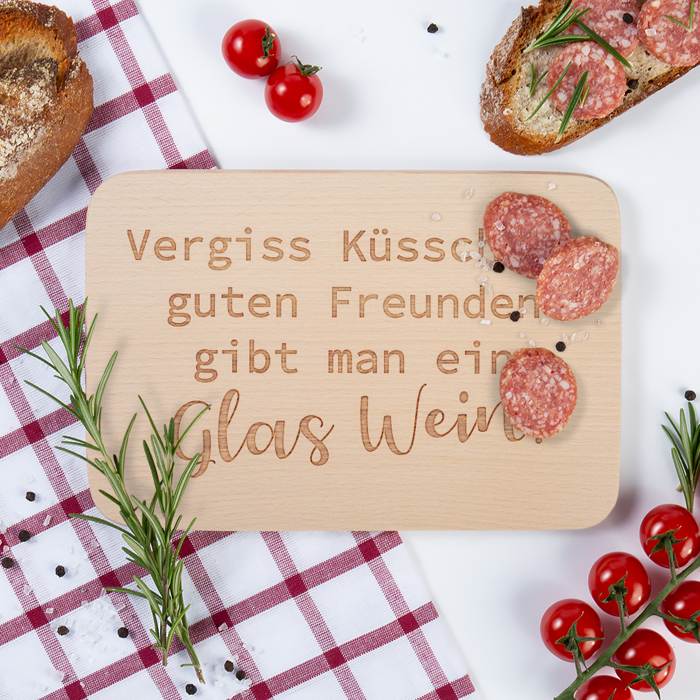 VERGISS KÜSSCHEN, GUTEN Freunden gibt man ein Glas Wein 15001001395 EUR