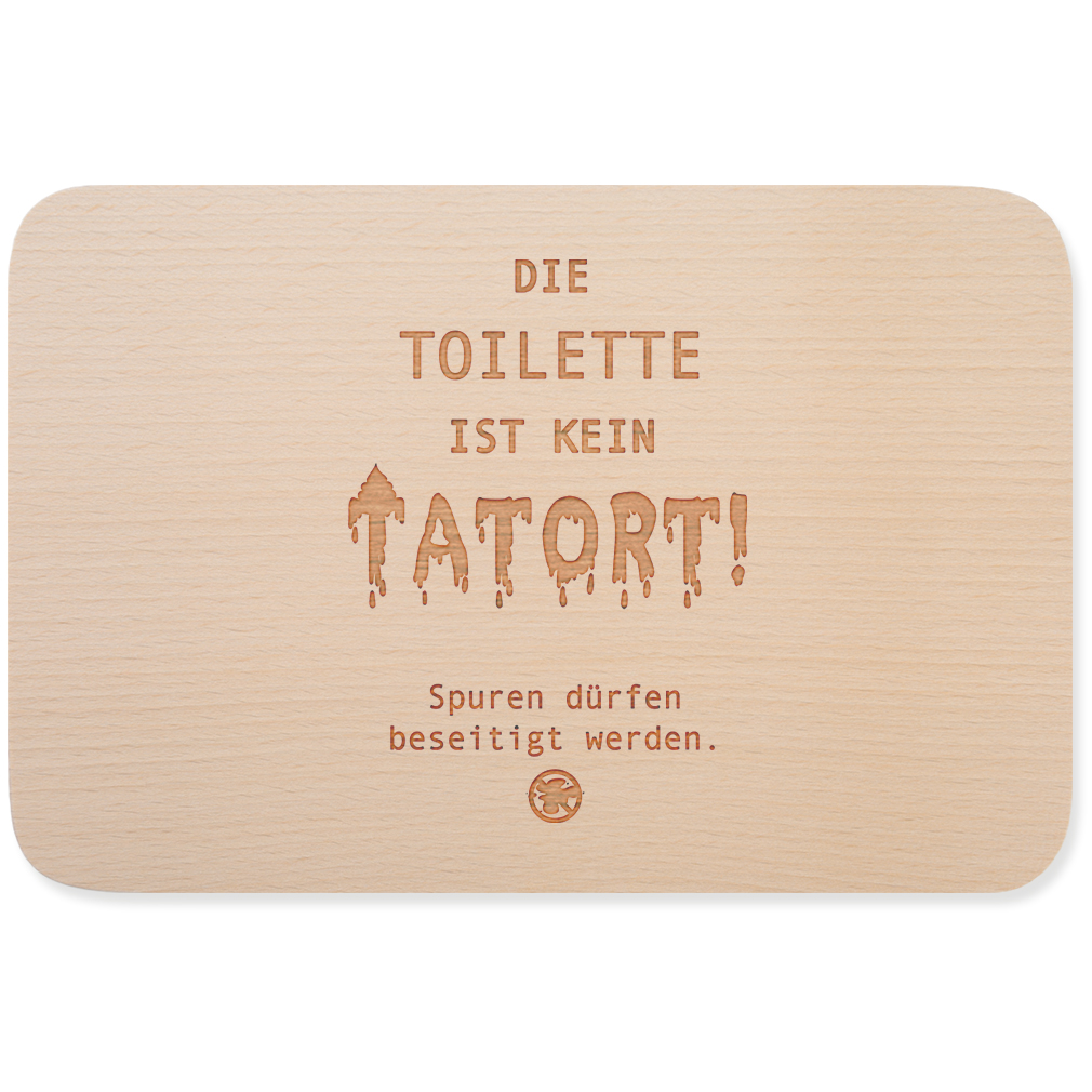 Die Toilette ist kein Tatort! Spuren dürfen beseitigt werden 15001003223 - Bild 1 von 3