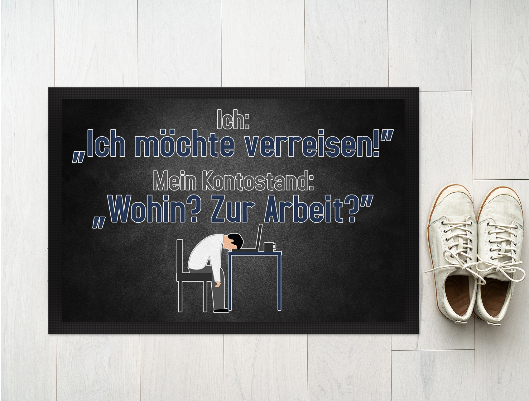 Ich: Ich möchte verreisen. Mein Kontostand: Wohin? Zur Arbeit? 18001003543 - Bild 5 von 15